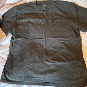 LL Bean Heather Green Gray Crew Neck T-Shirt